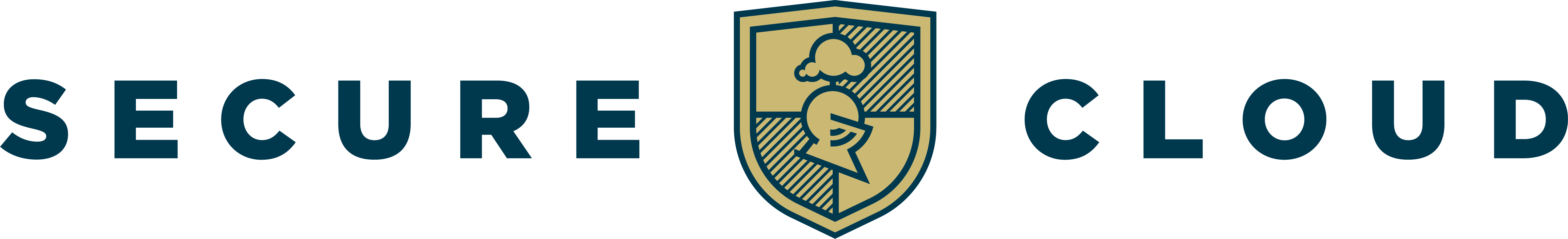 Secure Cloud logo sininen teksti